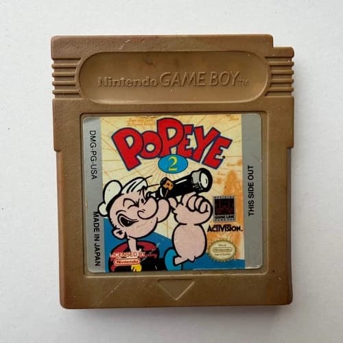 Popeye 2 Nintendo Gameboy Authentic Tested Working Game Boy GB