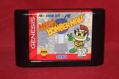 Mega Bomberman (Sega Genesis, 1995) Authentic Game Cartridge