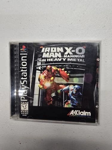 Iron Man X-O Manowar in Heavy Metal (Sony PlayStation 1, PS1) - Black Label CIB