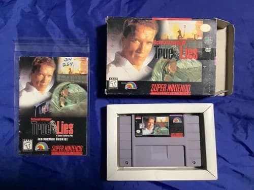 True Lies (Super Nintendo 1995 SNES) CIB *CLEANED and TESTED* AUTHENTIC!