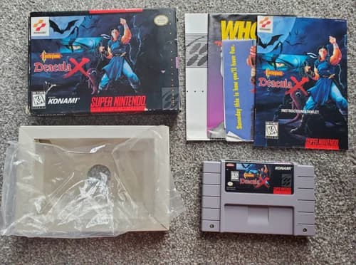 Super Nintendo SNES Castlevania Dracula X Complete