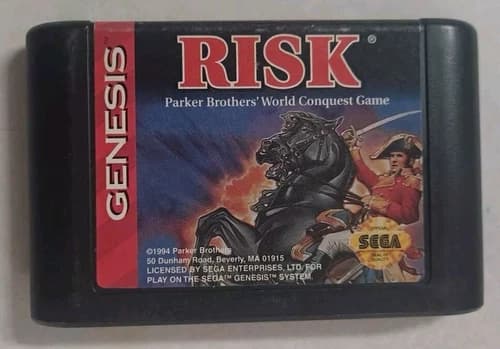 Risk (Sega Genesis, 1994) Parker Brothers Cartridge Only