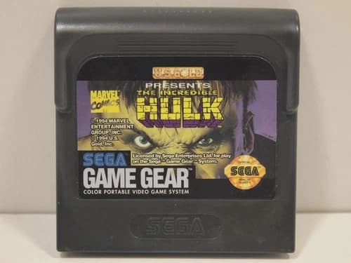 The Incredible Hulk (SEGA Game Gear) Authentic Cart Only