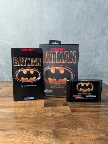 Batman Sunsoft Sega Genesis Complete CIB w/ Manual - Tested & Working