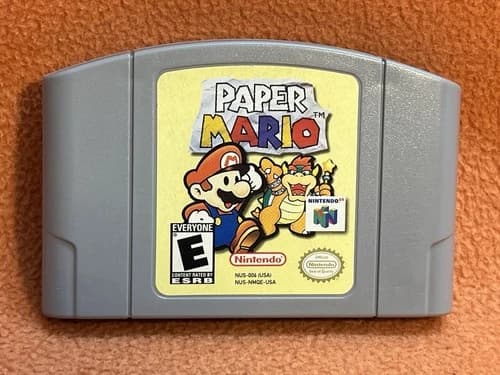 Paper Mario Nintendo 64 N64 Original Authentic Classic Game!