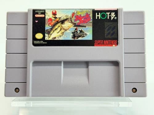 Super Black Bass (Super Nintendo SNES) Video Game Cartridge Authentic & Tested
