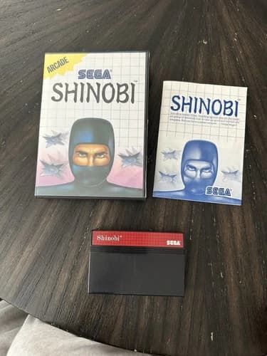 Sega Master System Game Shinobi CIB Complete In Box