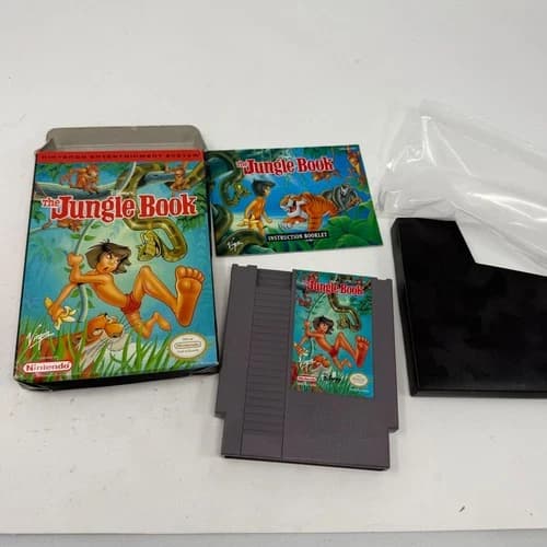 The Jungle Book Nintendo NES Game CIB Disney Virgin Games NES-JJ-USA