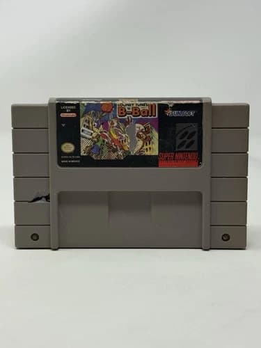 Looney Tunes B-Ball Super Nintendo Entertainment System SNES Tested Cleaned Pins