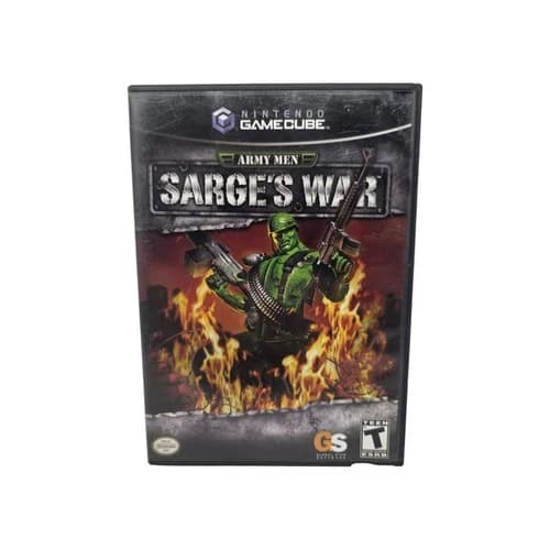 Army Men: Sarge's War Nintendo GameCube Video Game CIB Complete Tested