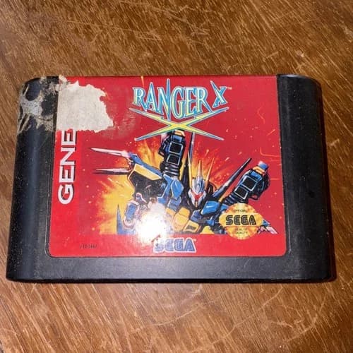 Ranger X (Sega Genesis, 1993) Cartridge Only Tested Works Game Body Has Wear