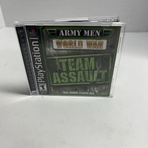 Army Men: World War - Team Assault Sony Playstation 1 PS1 Complete Cib