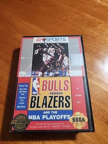 Bulls vs. Blazers and the NBA Playoffs (Sega Genesis, 1993) Cib
