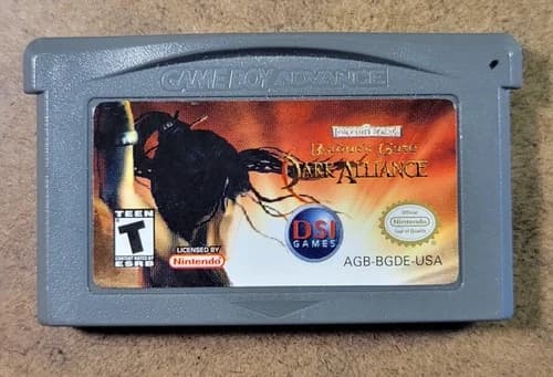 Baldur's Gate: Dark Alliance Game Boy Advance, 2004 Authentic And Tested