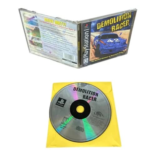 Sony PlayStation 1 PS1 CIB COMPLETE TESTED Demolition Racer 1999
