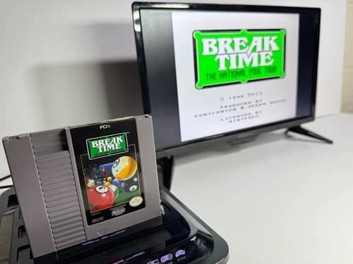 Break Time: The National Pool Tour (Nintendo NES, 1993) Tested, cartridge only
