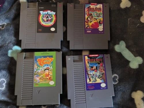 NES Tiny Toon Adventures, Mystery Quest, Chip and Dale Rescue Rangers,Talespin
