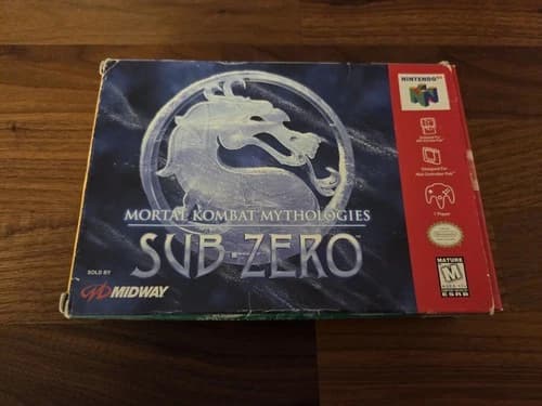 Mortal Kombat Mythologies Sub Zero - Nintendo 64 N64 - Complete In Box CIB - MK