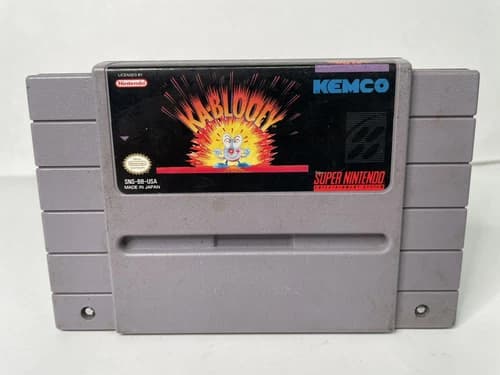 Kablooey SNES (Super Nintendo, 1992) Cart Only