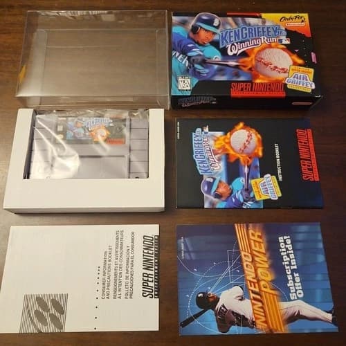 Ken Griffey Jr.'s Winning Run (Super Nintendo) - Complete - Tested - Authentic