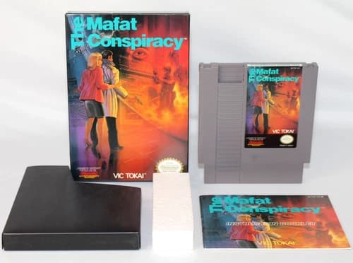 The Mafat Conspiracy NES Nintendo Complete CIB! GREAT Condition! Rare!