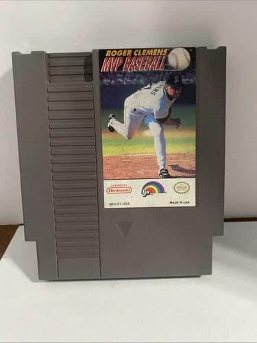 Roger Clemens' MVP Baseball (Nintendo Entertainment System NES, 1985)(Working)