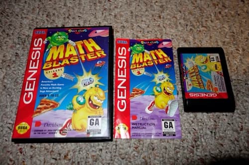 Math Blaster: Episode 1 I (Sega Genesis, 1994) Complete