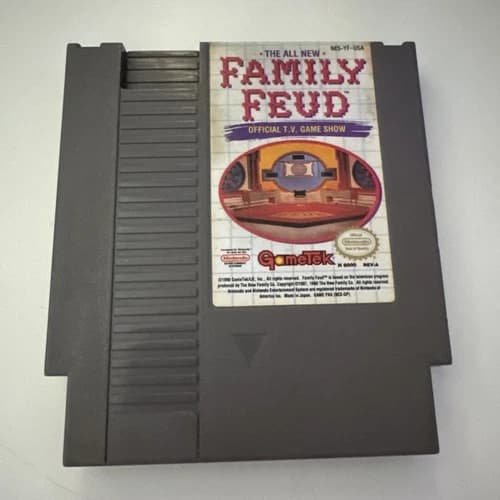 Family Feud NES Nintendo Entertainment System 1991 - Tested Gametek Clean Tested