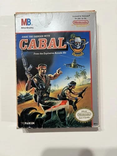 NES Cabal (Nintendo Entertainment System, 1990) Classic Game Complete CIB