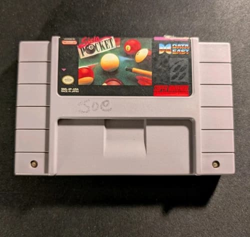 Side Pocket (Nintendo SNES, 1993) Game Only | Tested | Authentic