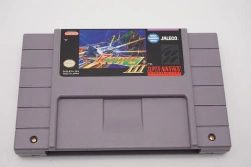 Super Nintendo R-TYPE III 3 The Third Lightning SNES Game Cartridge Tested