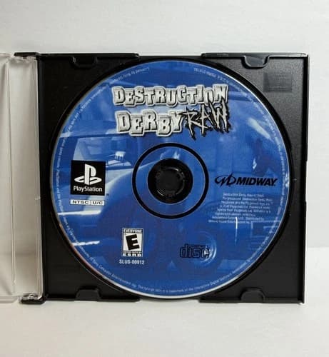 Destruction Derby Raw PlayStation 1 PS1 - Disc Only - Tested