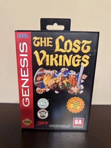 The Lost Vikings Sega Genesis 1993 Interplay Complete In Box CIB Tested Games