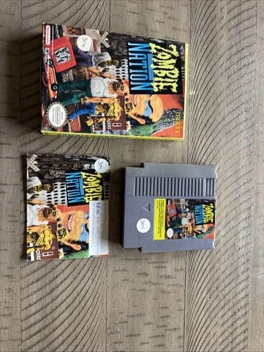 ZOMBIE NATION NES COMPLETE! VERY NICE! Tested.