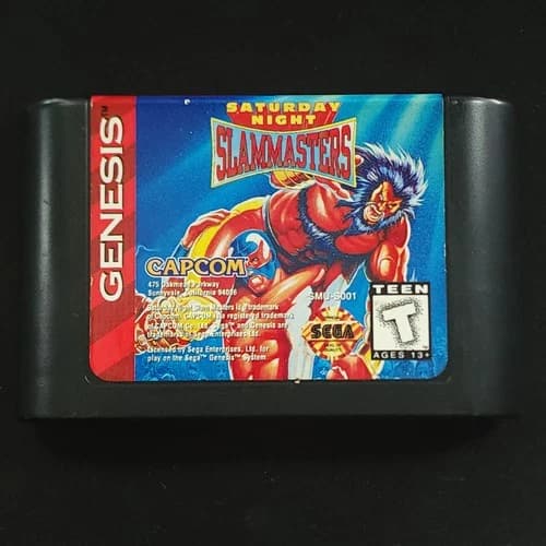 Saturday Night Slam Masters Sega Genesis Game Only NTSC-U/C Tested