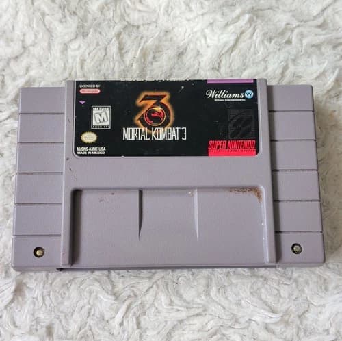 Williams Entertainment Mortal Kombat 3 Super Nintendo SNES Game Cartridge