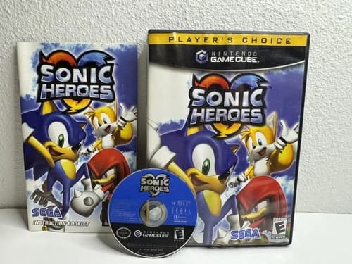 Sonic Heroes (Nintendo GameCube, 2004) CIB Tested W/ Manual