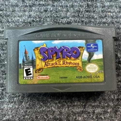 Spyro attack of the rhynocs Game Boy Advance GBA 2003 Cartridge Only Tested