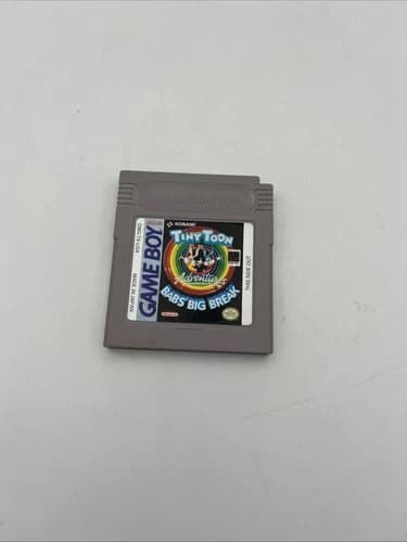 Tiny Toon Adventure's Bab's Big Break Game Boy Original Nintendo GB Tested