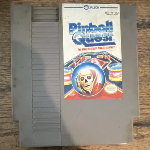 Jaleco Pinball Quest for Nintendo NES NTSC-U/C Pinball Fantasy Game