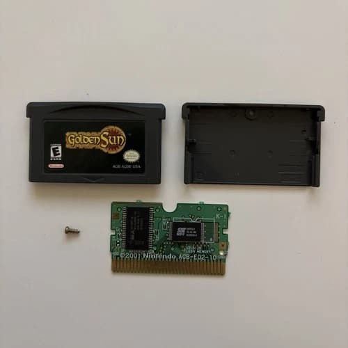 Golden Sun (Nintendo Game Boy Advance, 2001) GBA - Tested