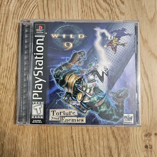Wild 9 (Sony Playstation 1 Game PS1, 1998) ~ Black Label, CIB Complete w/ Manual