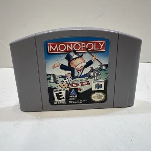 Monopoly Nintendo 64 N64 Video Game Cartridge