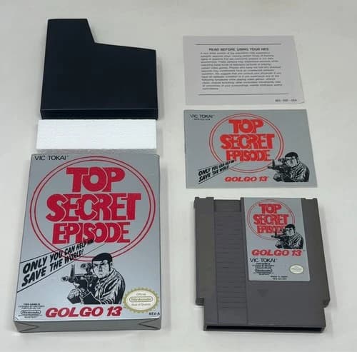 NES Nintendo - Golgo 13: Top Secret Episode - CIB Complete in Box - Tested