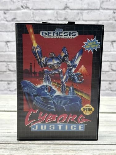 CYBORG JUSTICE SEGA GENESIS 1993 COMPLETE!