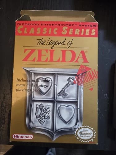 The Legend of Zelda NES Nintendo Classic Series Complete In Box CIB Grey Cart