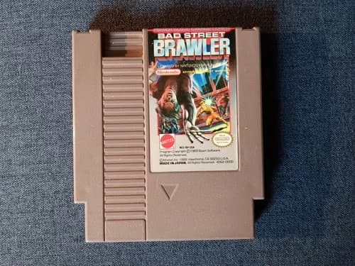 Bad Street Brawler (Mattel, 1989) NES Game Cart Only, Tested & Working
