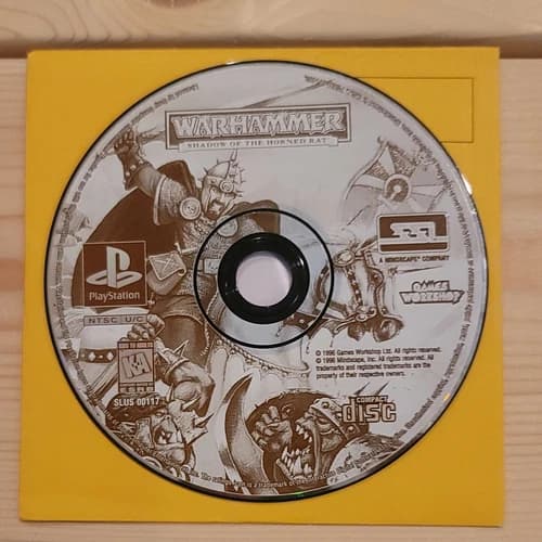 Warhammer: Shadow of the Horned Rat (Sony PlayStation 1, PS1, 1996)