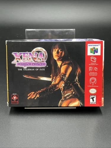 Xena Warrior Princess Talisman of Fate Nintendo 64 Complete In Box Tested Works