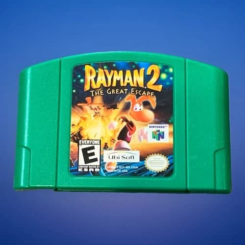 N64 RAYMAN 2 The Great Escape Authentic Cartridge Only Vintage Nintendo 🔥